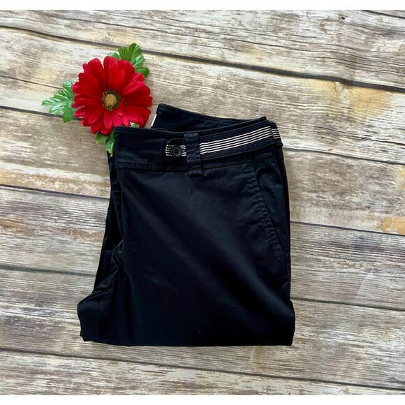 ANN TAYLOR WIDE LEG BLACK PANT - Picture 3 of 10